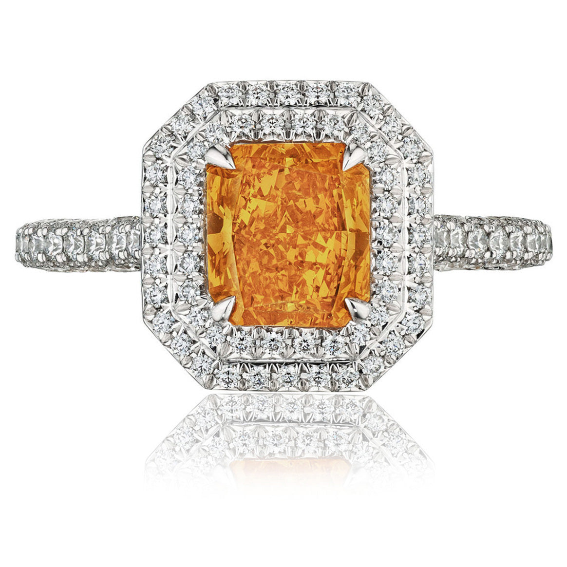 Radiant, Fancy Vivid Orange Diamond