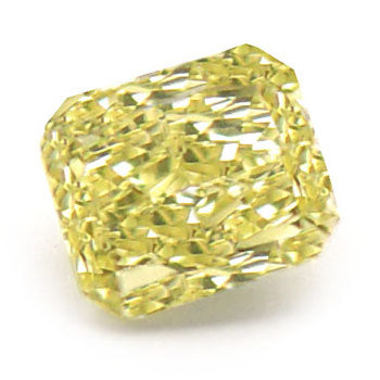 0.59ct Radiant, Fancy Intense Yellow Diamond - GIA