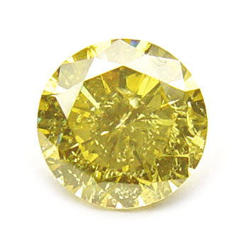 0.90ct Round Brilliant, Fancy Deep Yellow Diamond