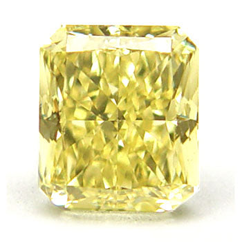0.95ct Radiant, Fancy Intense Yellow Diamond - GIA