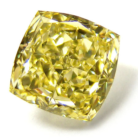 1.09ct Radiant, Fancy Intense Yellow Diamond, VS1 - GIA