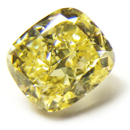 1.63ct Cushion, Fancy Yellow Diamond, Flawless - GIA