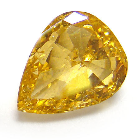1.07ct Pear Shape, Fancy Intense Yellow Orange Diamond, SI2 - GIA