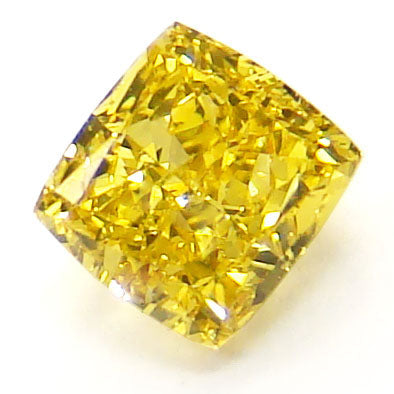 0.56ct Radiant, Fancy Vivid Yellow Diamond, SI1 - GIA