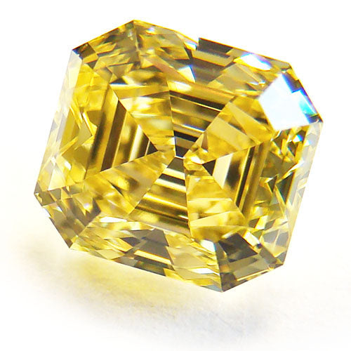 1.95ct Emerald Cut, Fancy Vivid Yellow Diamond, VVS2 - GIA