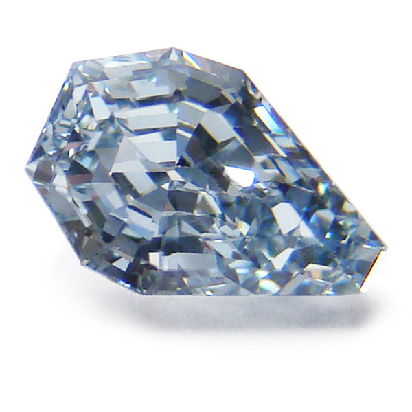 0.79ct Pear Shape, Fancy Intense Blue Diamond Ring (1.46tcw), VS2 - GIA