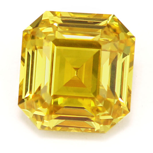 1.04ct Emerald Cut, Fancy Vivid Yellow Diamond, VVS2 - GIA