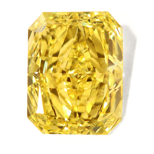 1.02ct Radiant, Fancy Vivid Yellow Diamond, VS2 - GIA