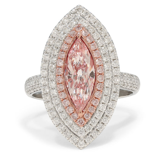 Marquise, Pink Diamond Ring