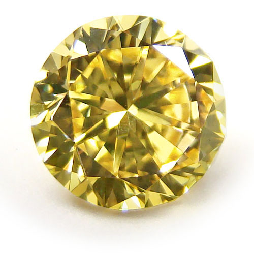 View 3.01 ct. Round Fancy Intense Yellow (Flawless)