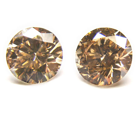 View 4.19 ct. Round Fancy Orangy Brown (Champagne)