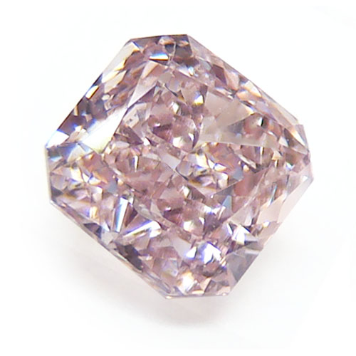 View 0.55 ct. Radiant Fancy Brownish Pink