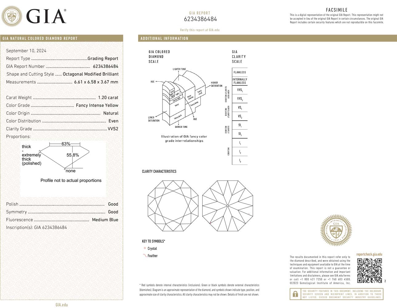2.36ct Radiant, Fancy Intense Yellow Diamond (Pair), VVS2 - GIA