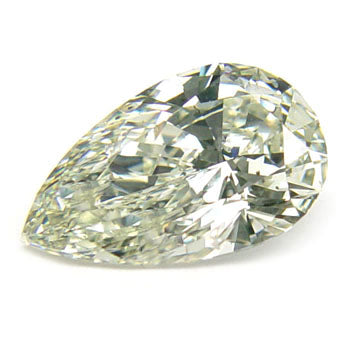 2.02ct Pear Shape, Light Green Yellow Diamond, SI2 - GIA