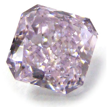 0.55ct Radiant, Fancy Light Pinkish Purple Diamond, SI2 - GIA