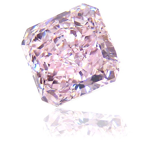 1.23ct Radiant, Fancy Purplish Pink DIamond (Type IIa), Flawless - GIA