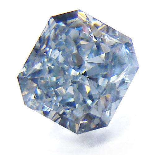 0.53ct Radiant, Fancy Intense Blue Diamond  - GIA