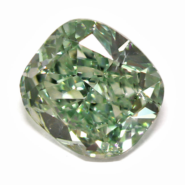 1.03ct Cushion, Fancy Intense Green Diamond, VS2 - GIA