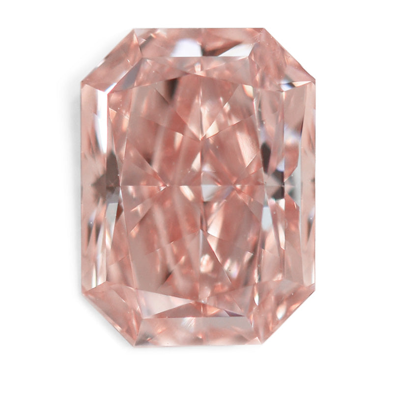 1.01ct Radiant, Fancy Orangy Pink Diamond, VS2 - GIA