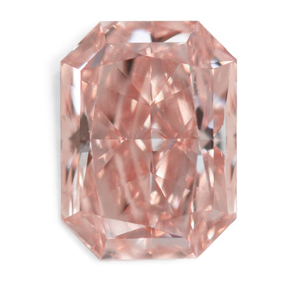 Radiant, Fancy Orangy Pink Diamond