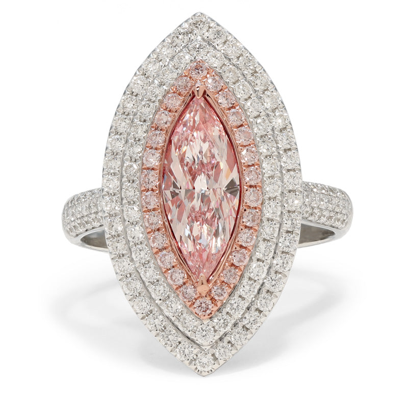 Marquise, Pink Diamond Ring