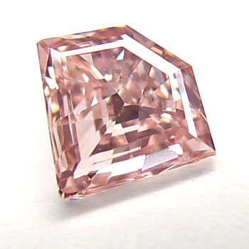 View 0.62 ct. Kite Shape Fancy Orangy Pink