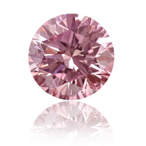 View 0.56 ct. Round Fancy Intense Pink