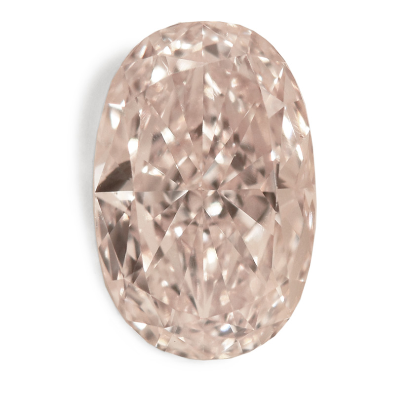 View 1.09 ct. Oval Light Brown Pink