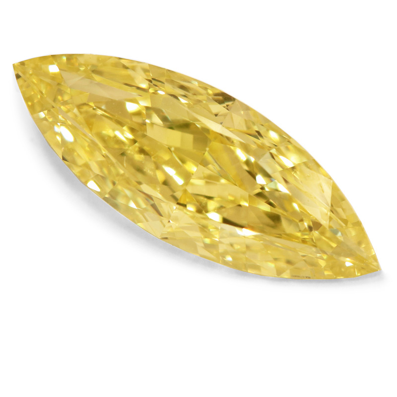 View 2.01 ct. Marquise Fancy Intense Yellow